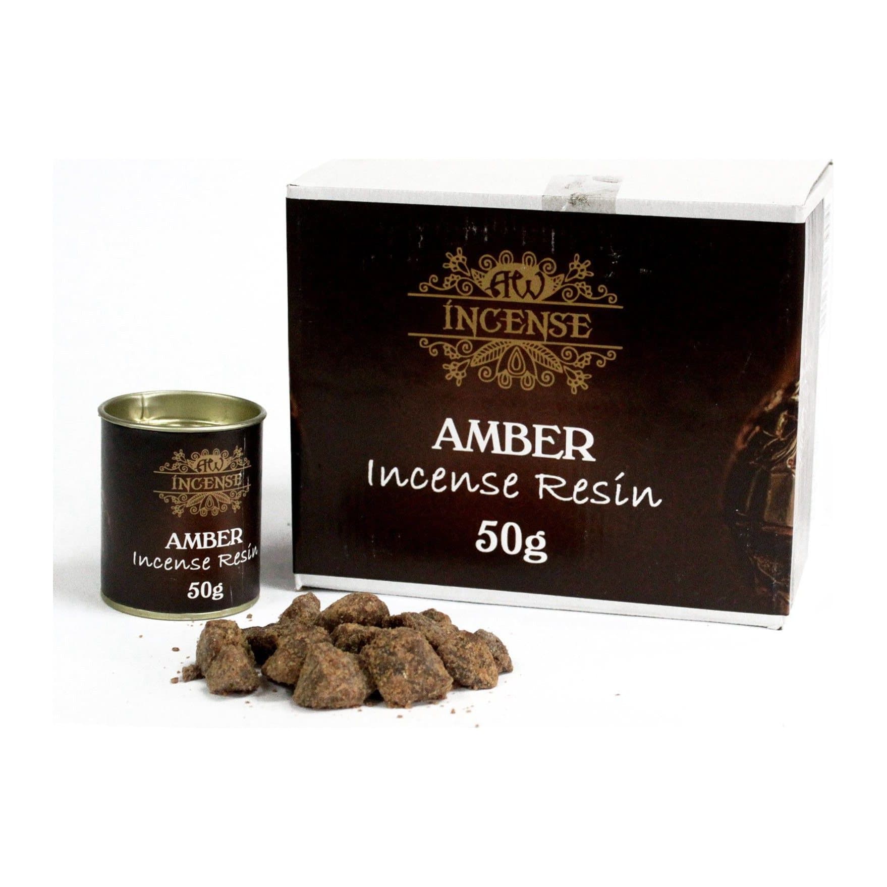 50 g tub of amber resin incense