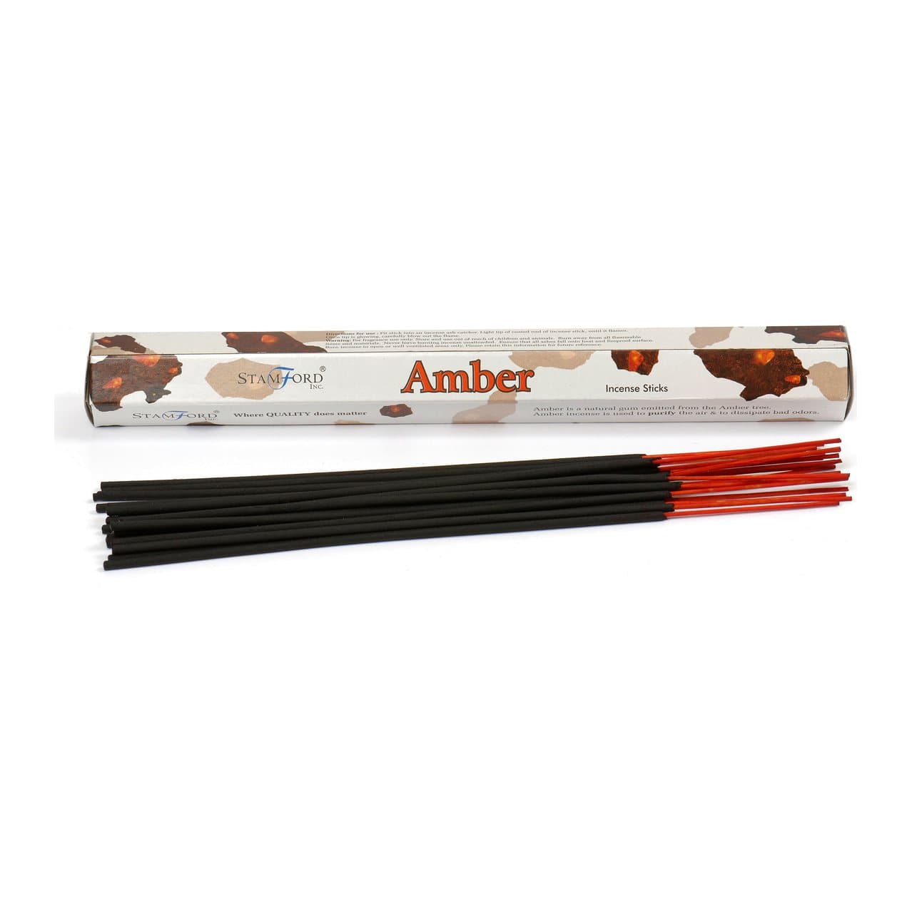 Amber premium cored incense sticks, pack of 2