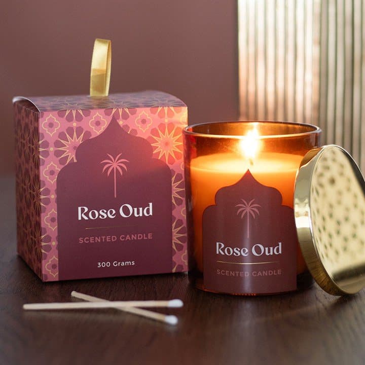 Arabian Nights rose oud candle