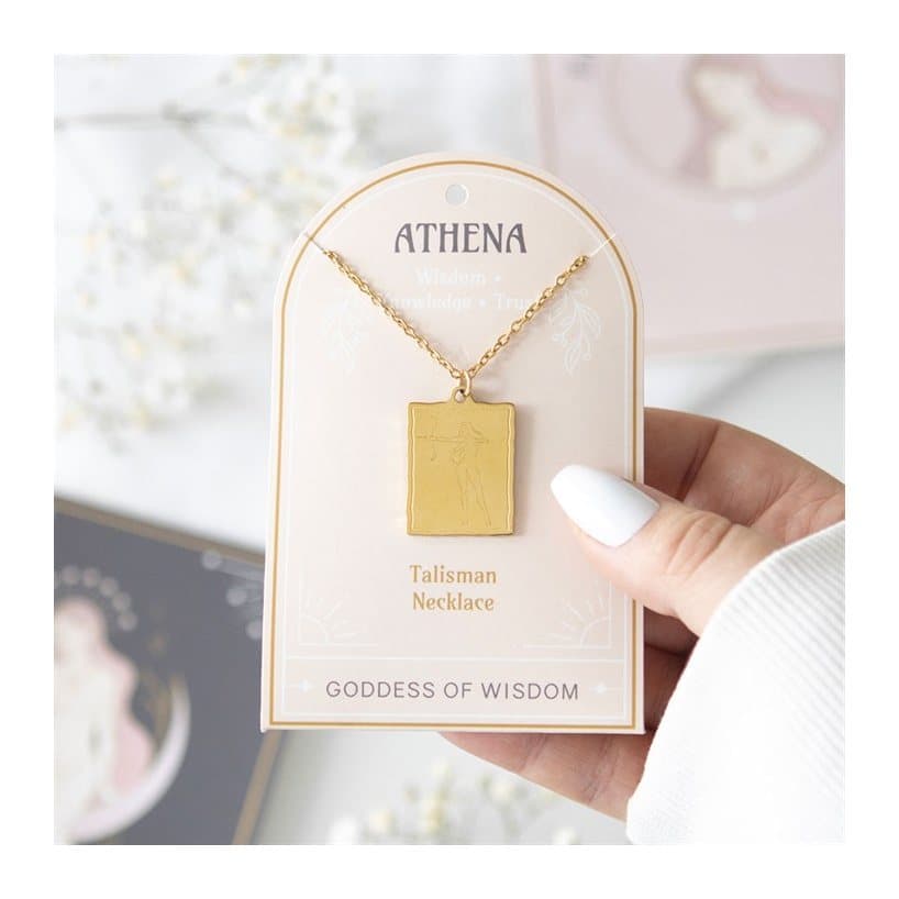 Athena goddess pendant necklace