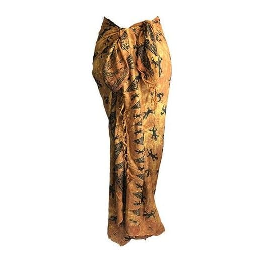 Chocolate coloured Bali gecko sarong