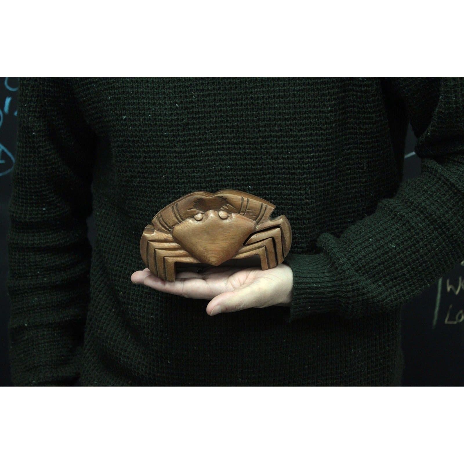 Beach Crab wooden puzzle box made of Sheesham wood
