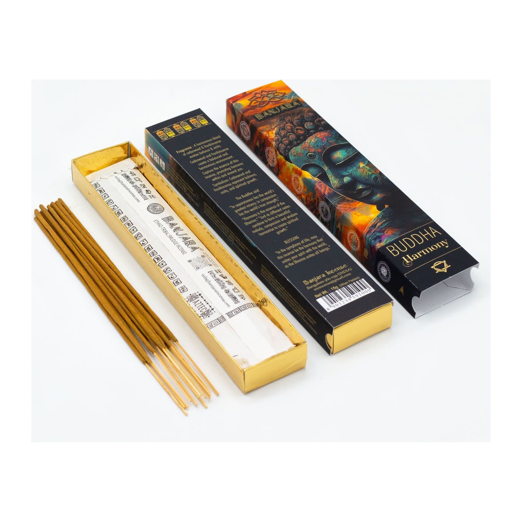 Banjara Buddha Harmony incense sticks, pack of 2