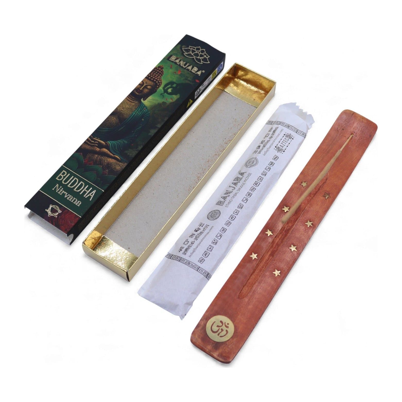 Banjara Buddha Nirvana incense pack of 2 with Buddha artwork on the packaging
