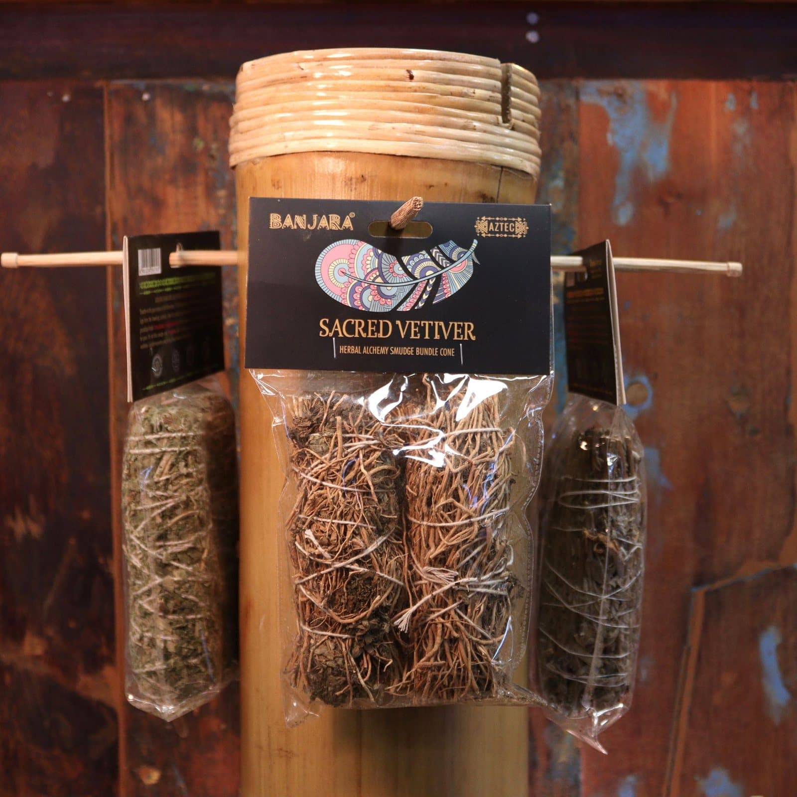 Pack of two Banjara vetiver smudge sticks