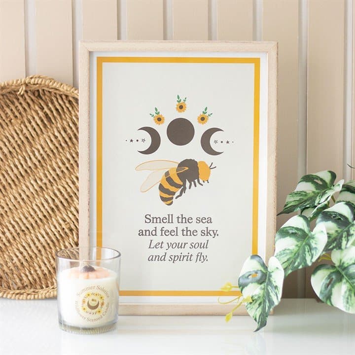 Bee Radiant framed wall art print