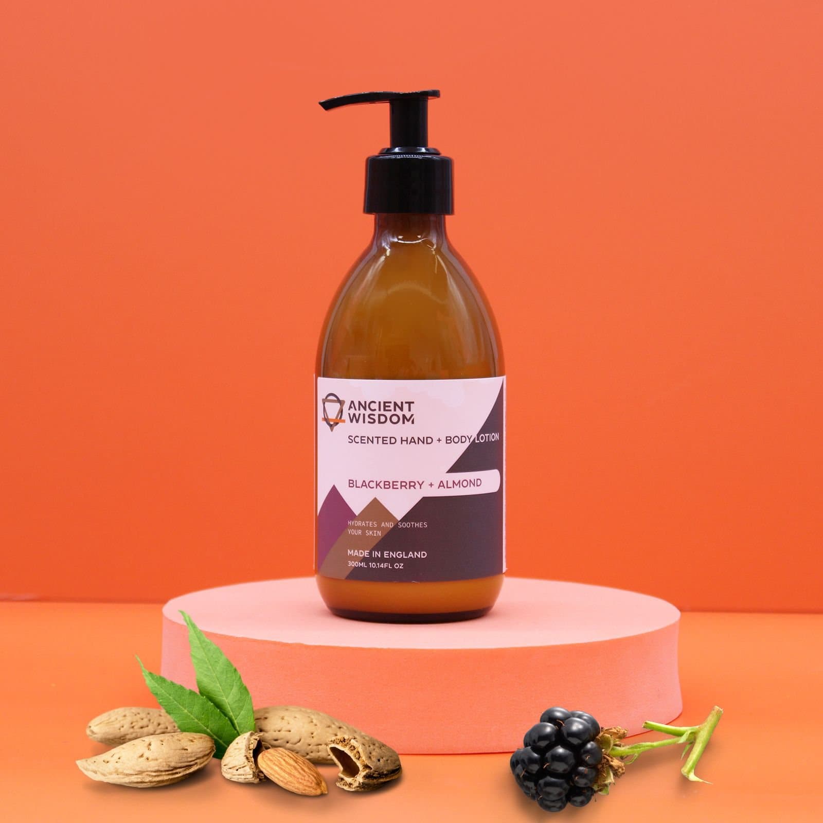 Blackberry & almond hand and body lotion, 300 ml