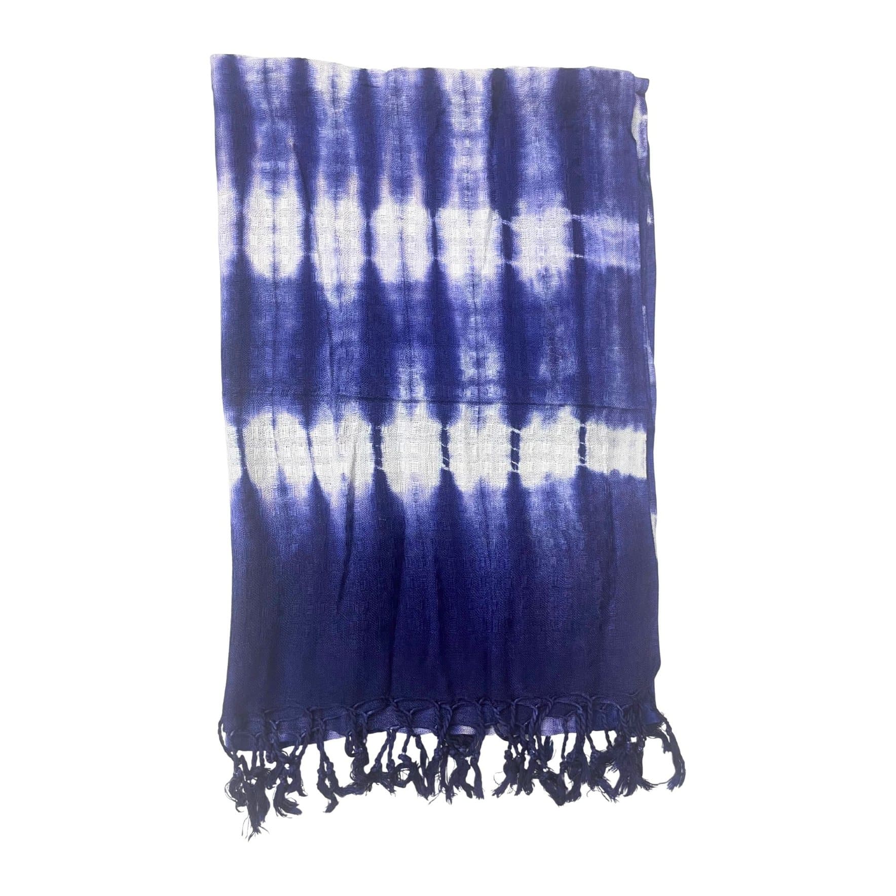 Striped boho Java art scarf