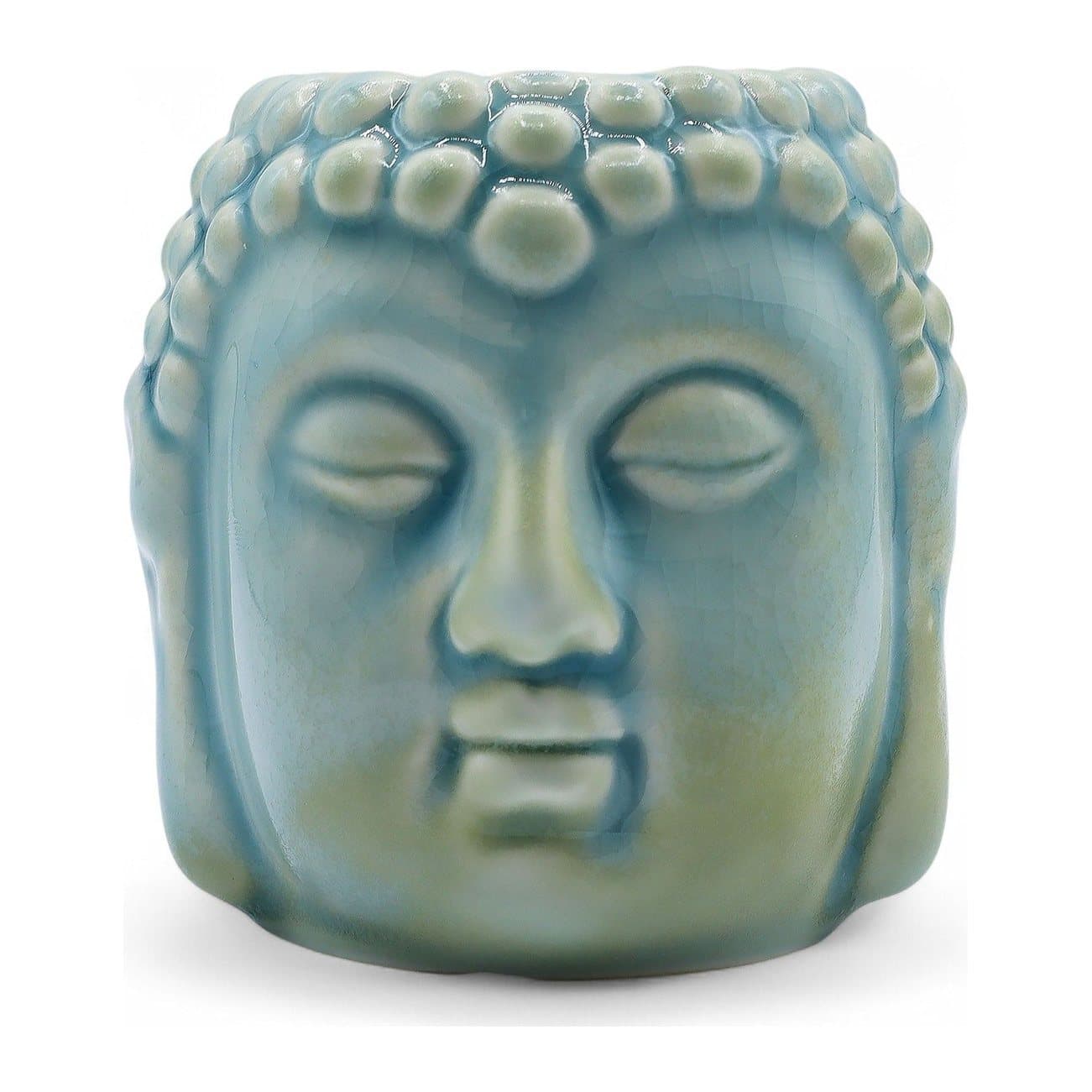 Ceramic Buddha oil burner in blue, white or black