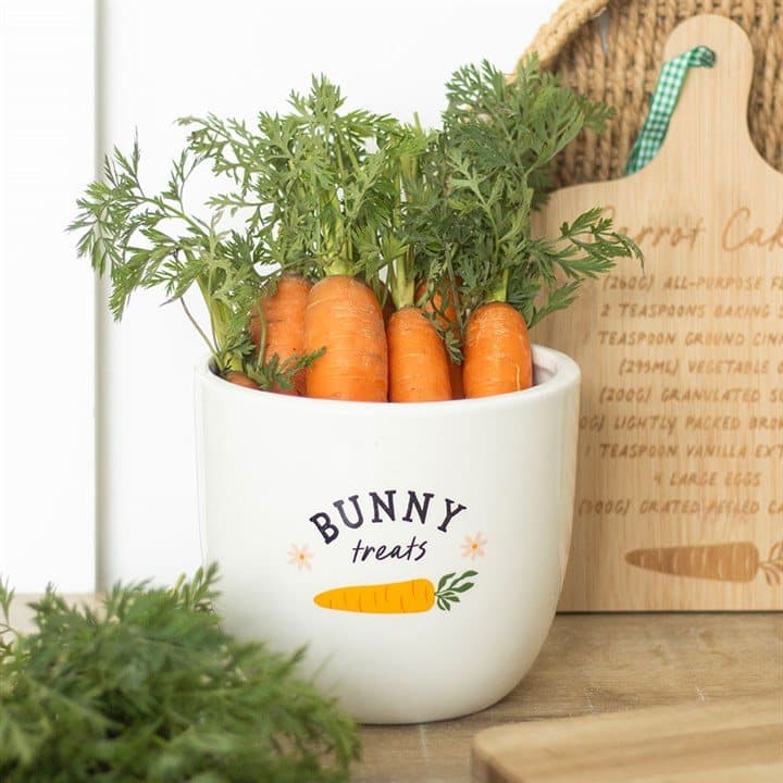 Bunny Treats ceramic pot