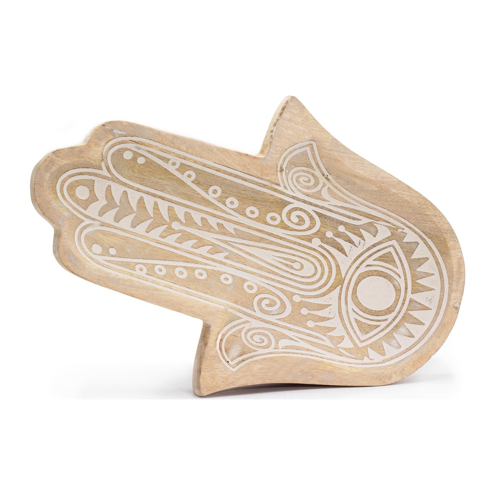 Carved mango wood tray