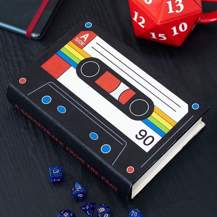 Storage box shaped like a retro 90-minute cassette tape