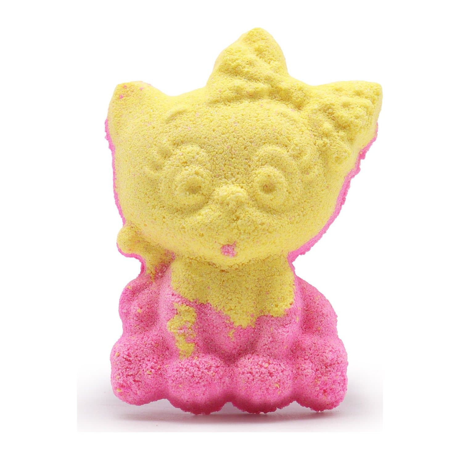 Cat-shaped bath bomb with a banana scent, pack of 2