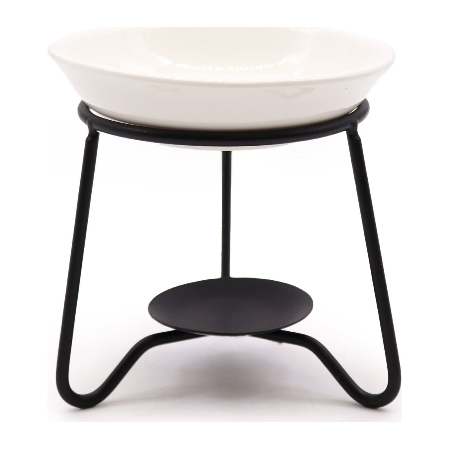 Ceramic and metal simple stand oil burner