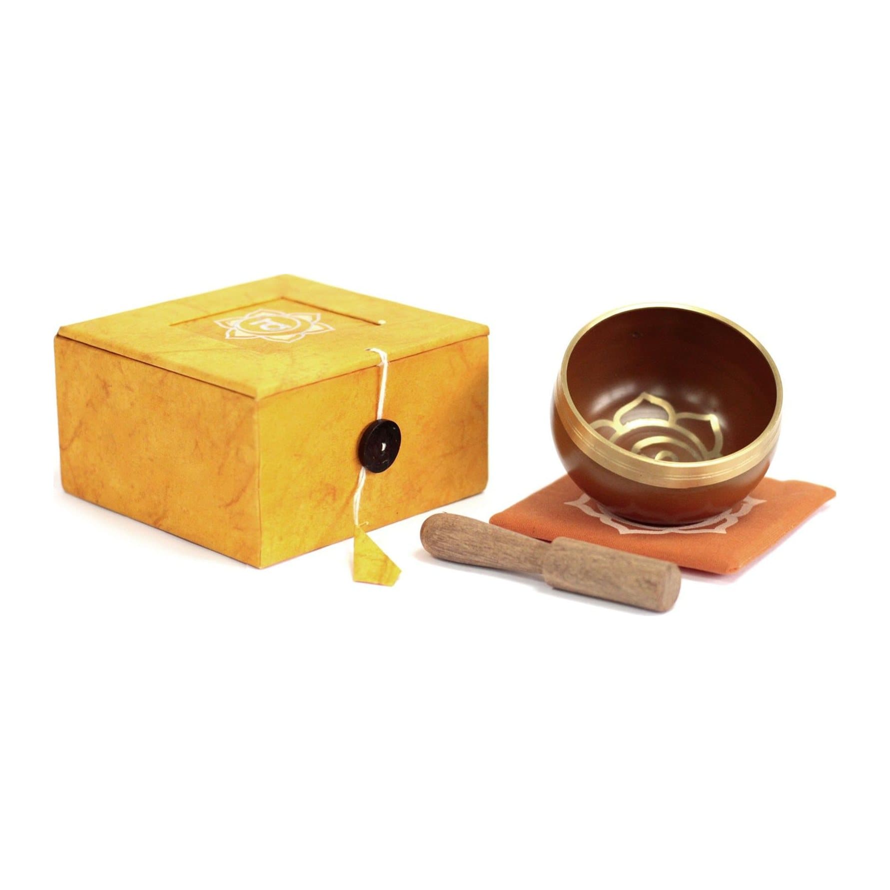 Brass chakra singing bowl for the navel chakra
