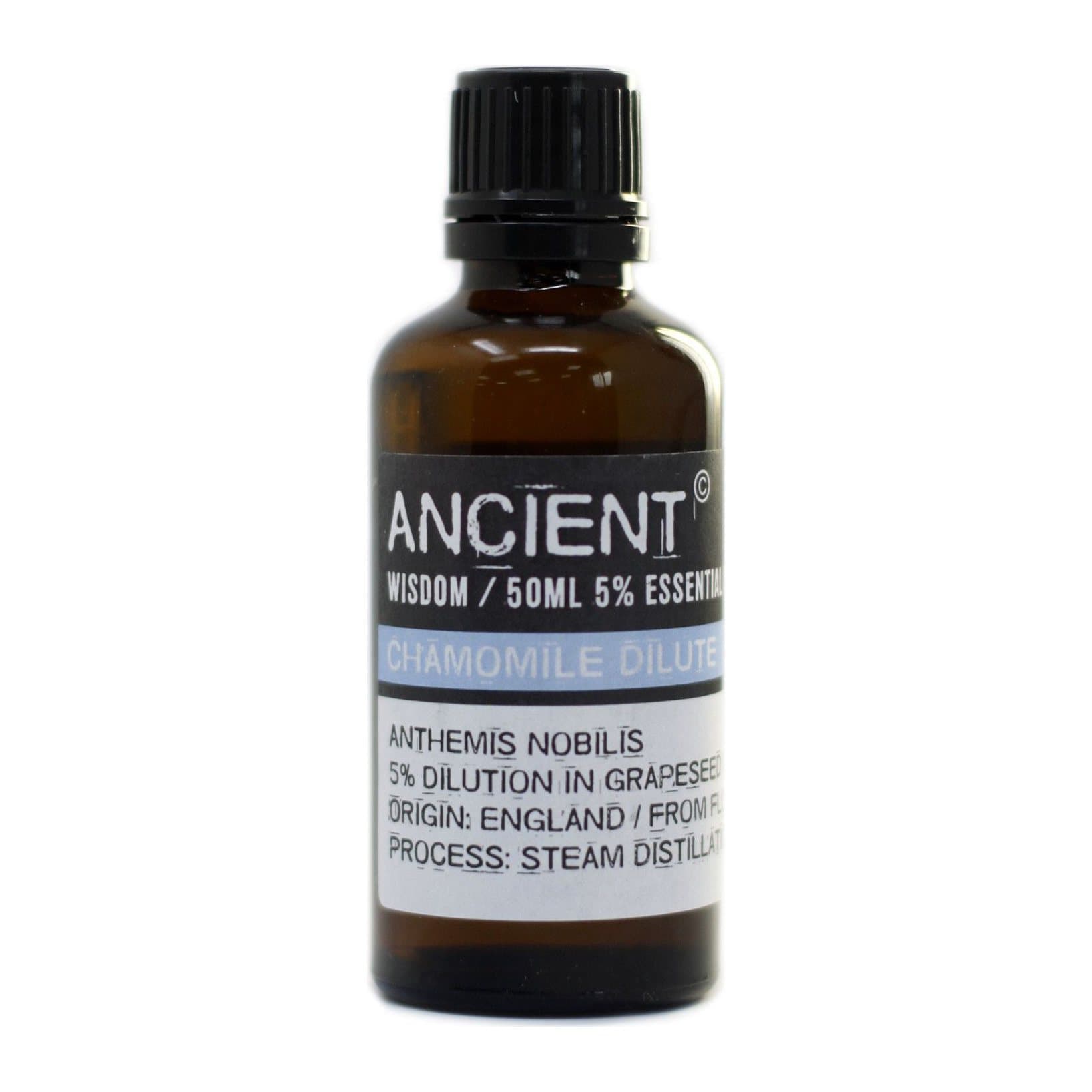 Chamomile essential oil, 50 ml, diluted to 5% in grapeseed oil