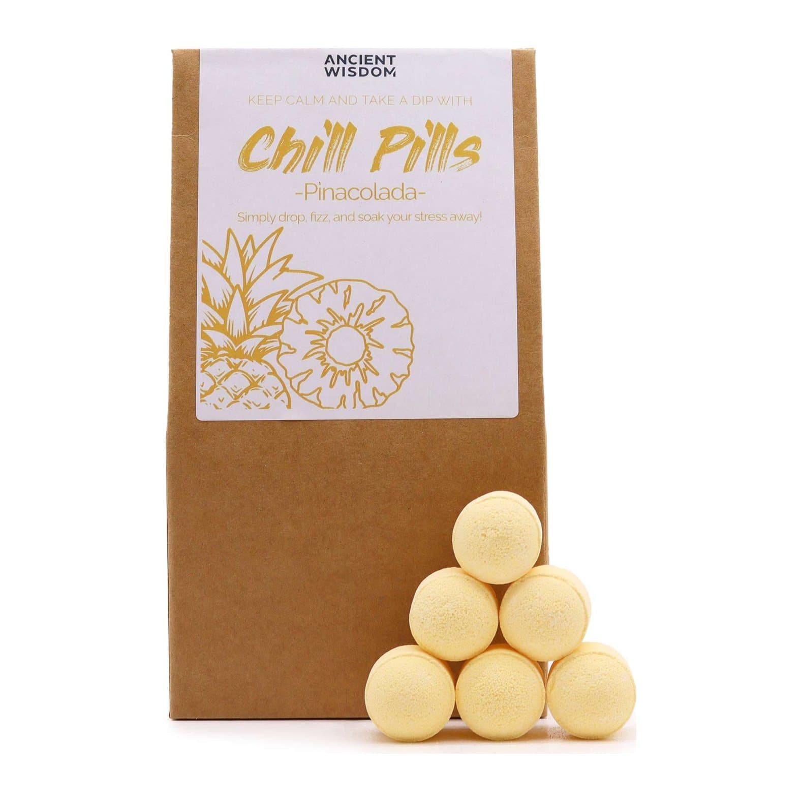 Chill Pills gift pack in pina colada fragrance
