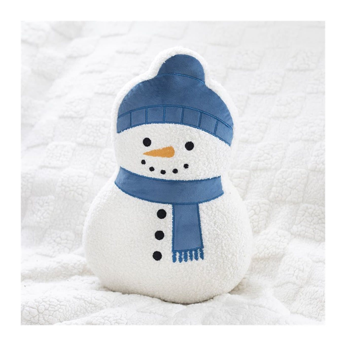 Boucle Christmas cushion in a character shape