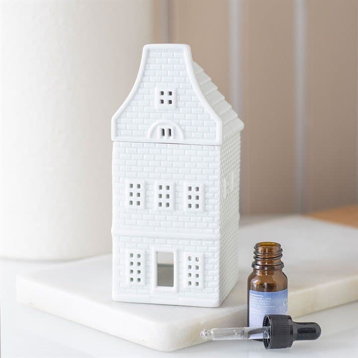 Ceramic Christmas house oil burner
