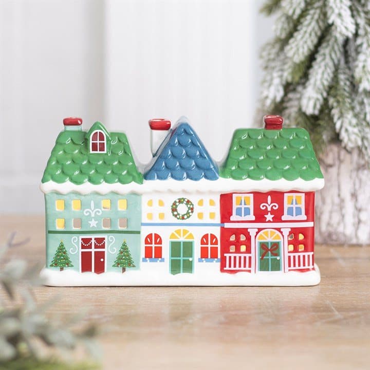Christmas Street tealight holder