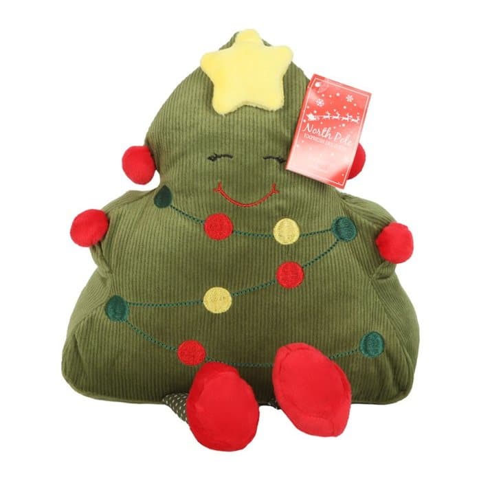 Smiling Christmas tree doorstop