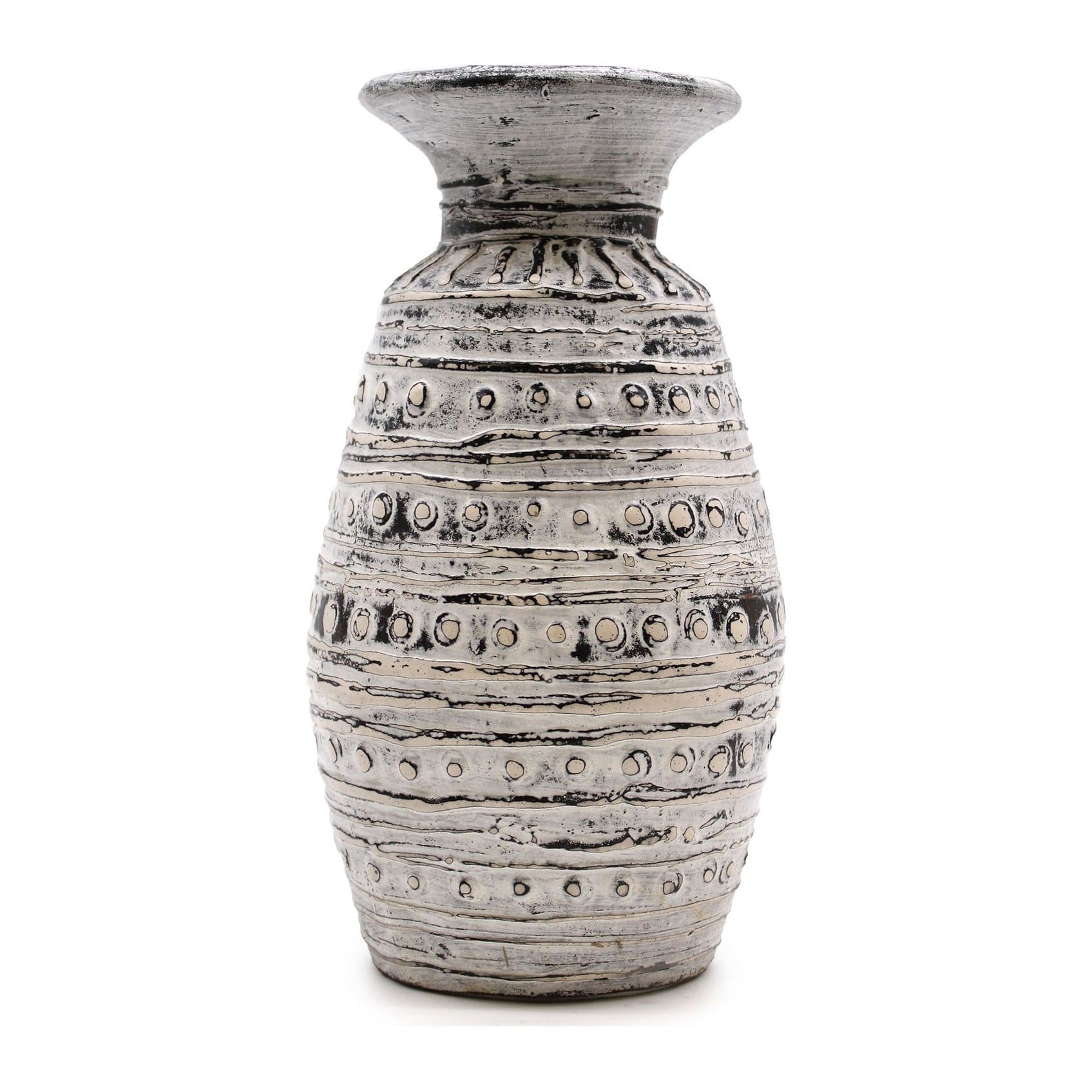 Cream terracotta vase in a classic shape