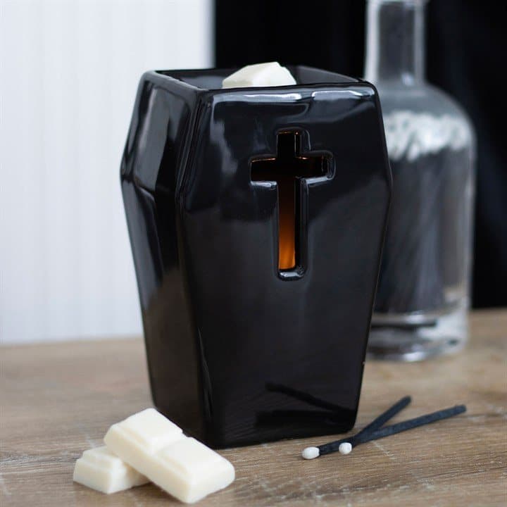 Ceramic coffin oil burner