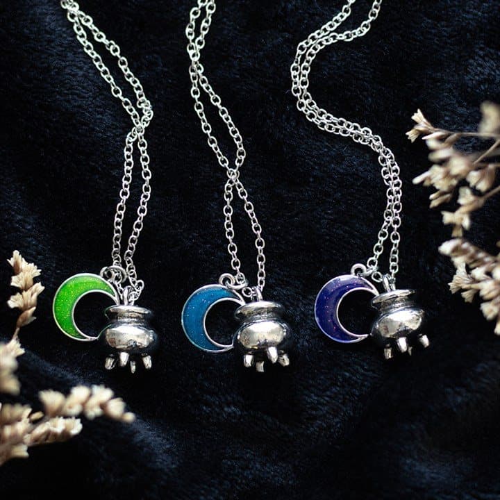 Coven Sisters cauldron charm necklaces
