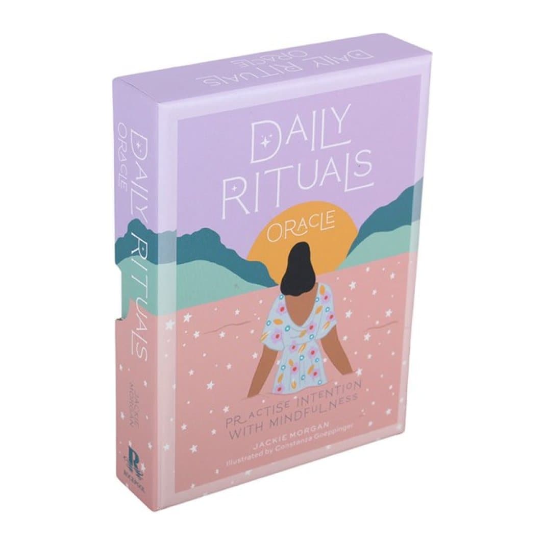 Daily Rituals Oracle Cards deck with goddess illustrations in colour cardboard packaging