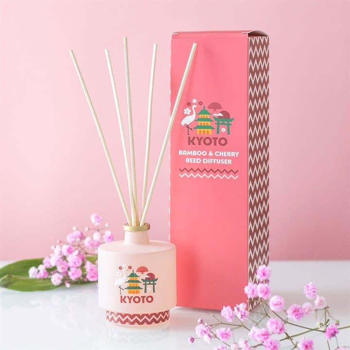 Glass reed diffuser from the Destination range