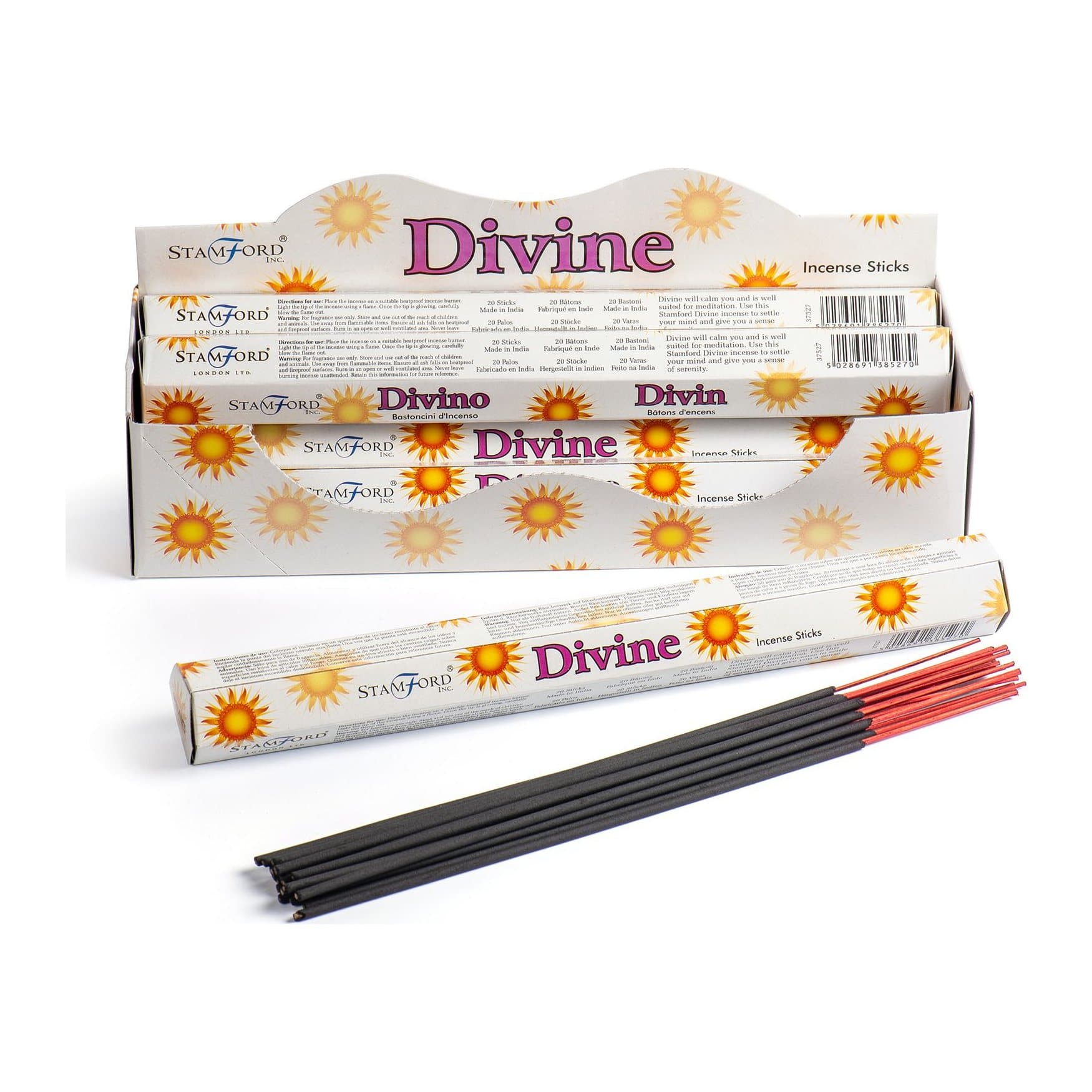 Divine premium incense pack of 2, bamboo incense sticks