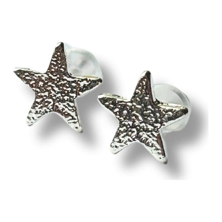 Dotty Star stud earrings in sterling silver