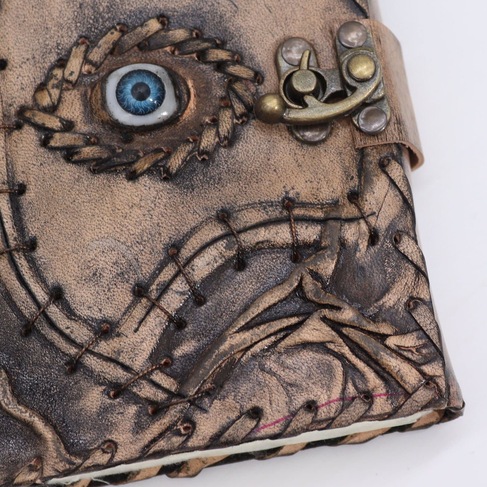 Leather journal with deckle-edge pages