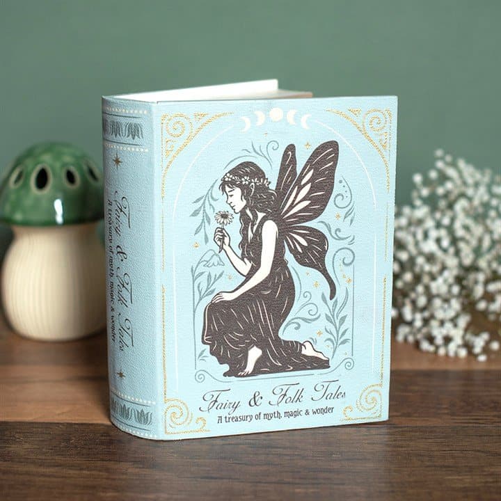 Vintage-style Fairy and Folk Tales book storage box