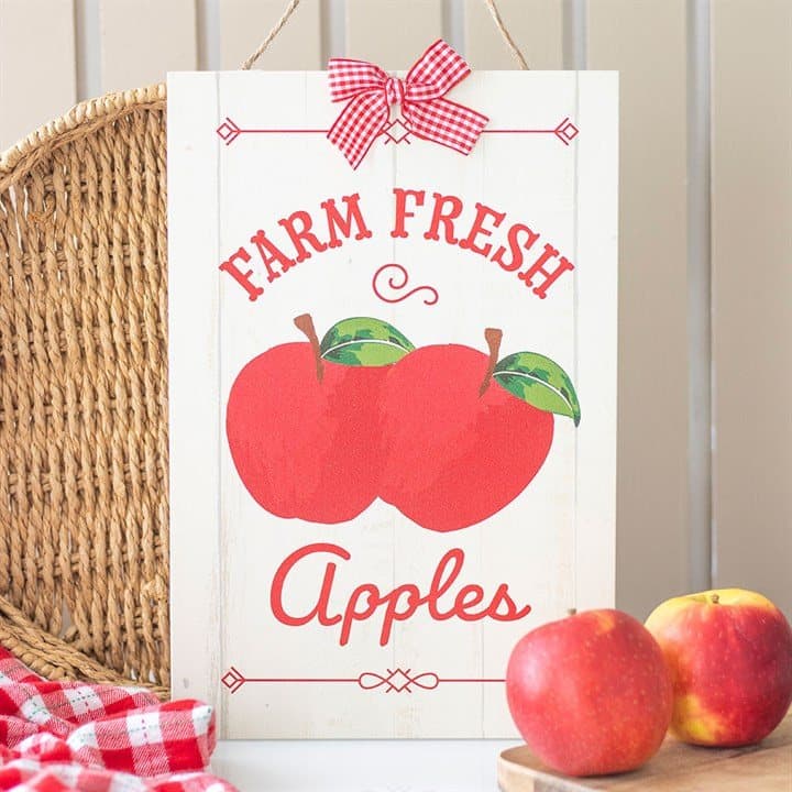 Farm Fresh Apples hanging sign