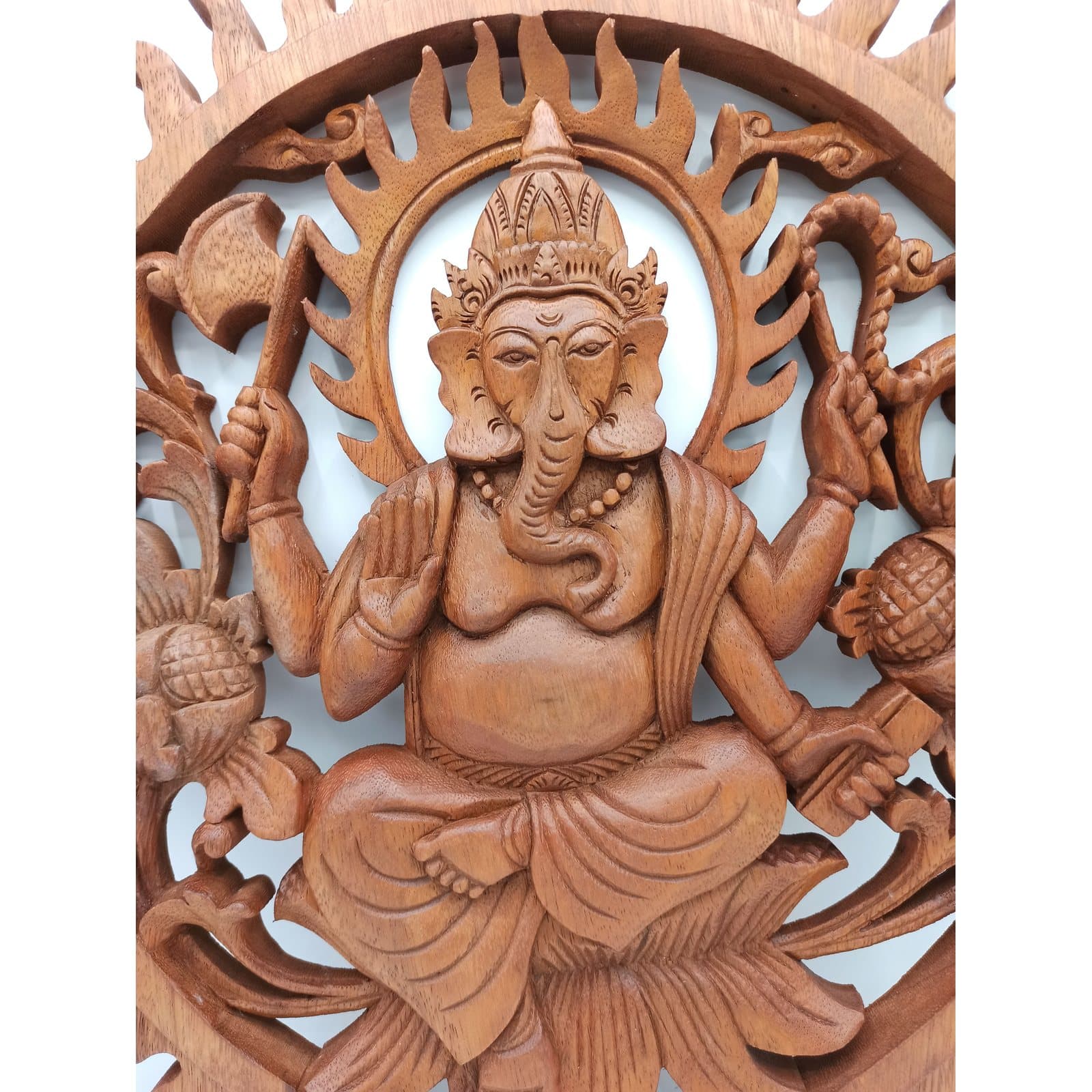 Suar wood panel with Ganesh as its subject