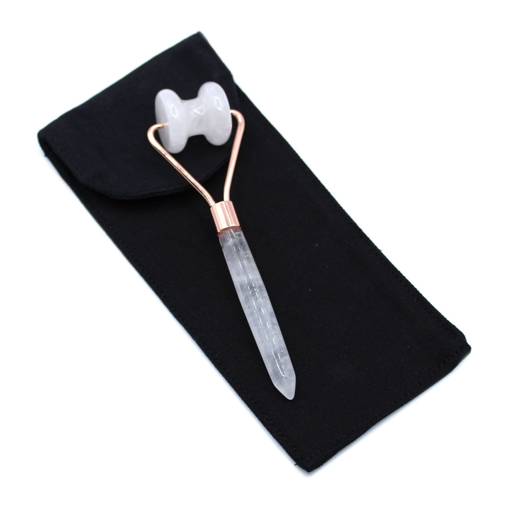 Gemstone jawline roller