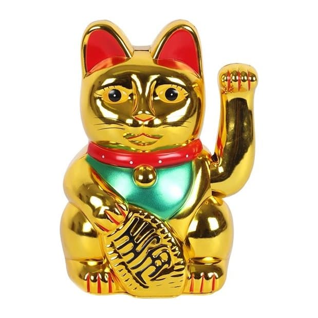 Gold waving money cat