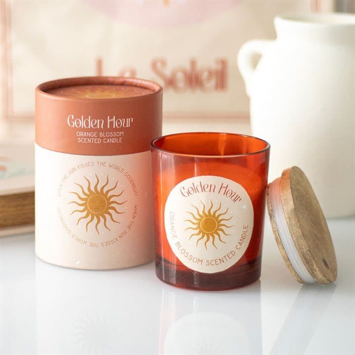 Golden Hour orange blossom candle