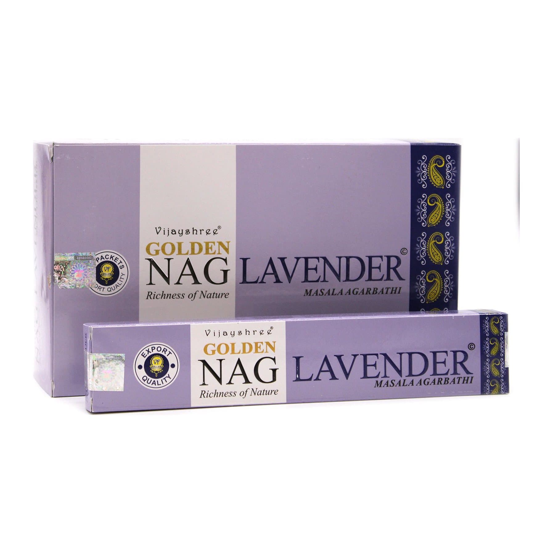 Golden Nag lavender incense, pack of 2