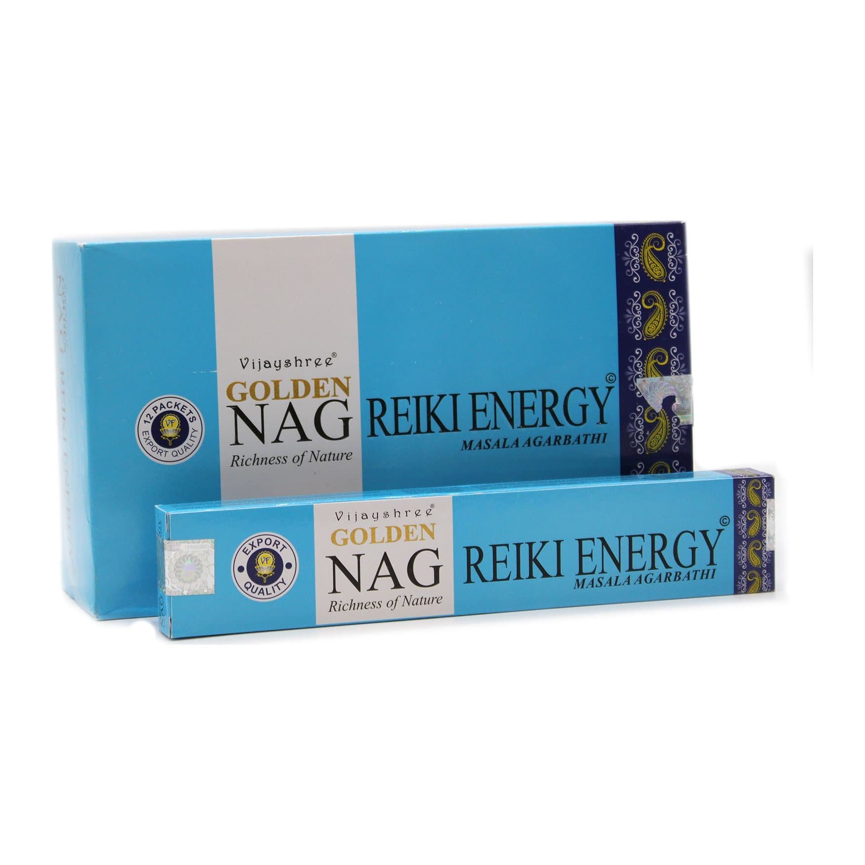 Golden Nagchampa Reiki Energy incense, pack of 2