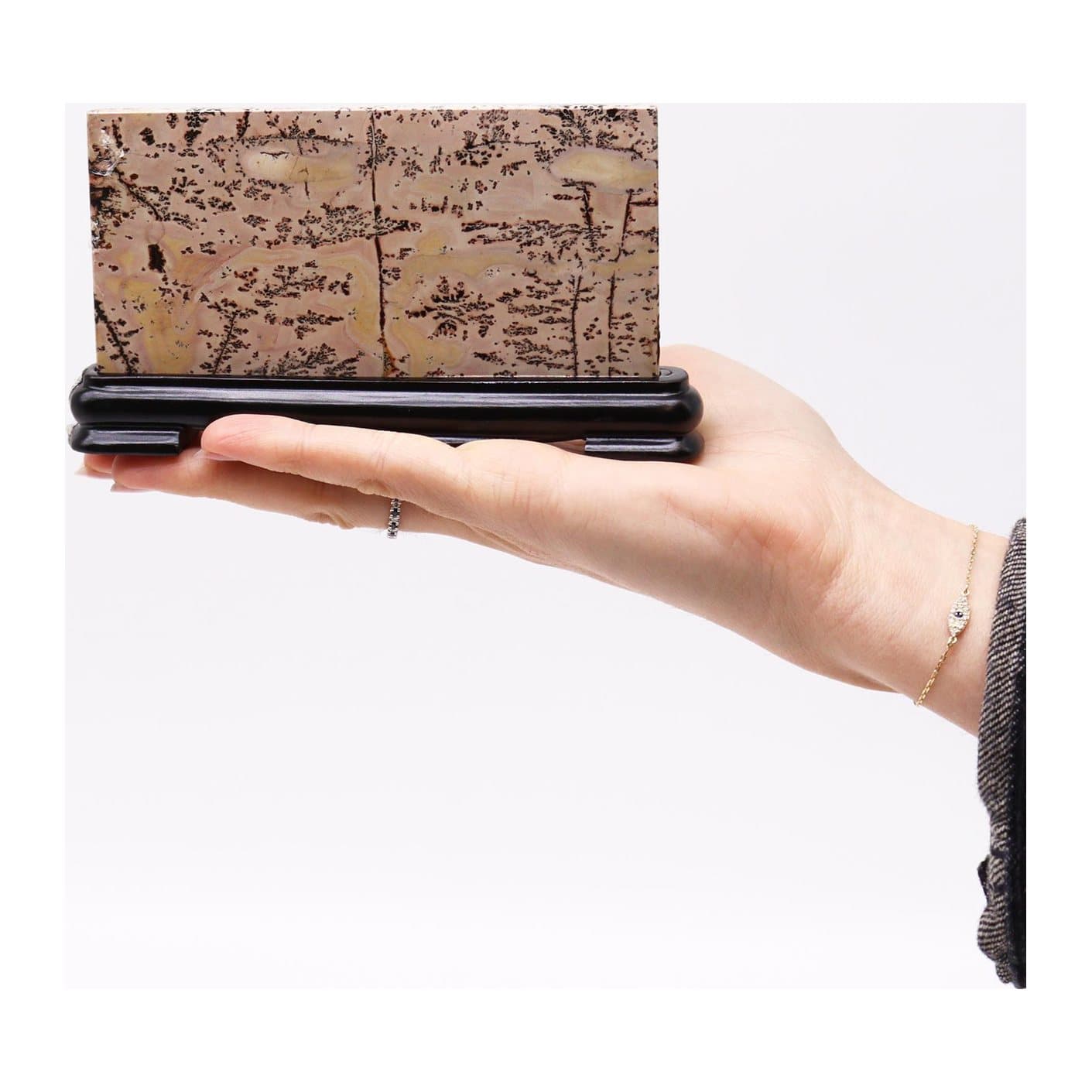Guohua picture stone with natural tree-like landscape patterns