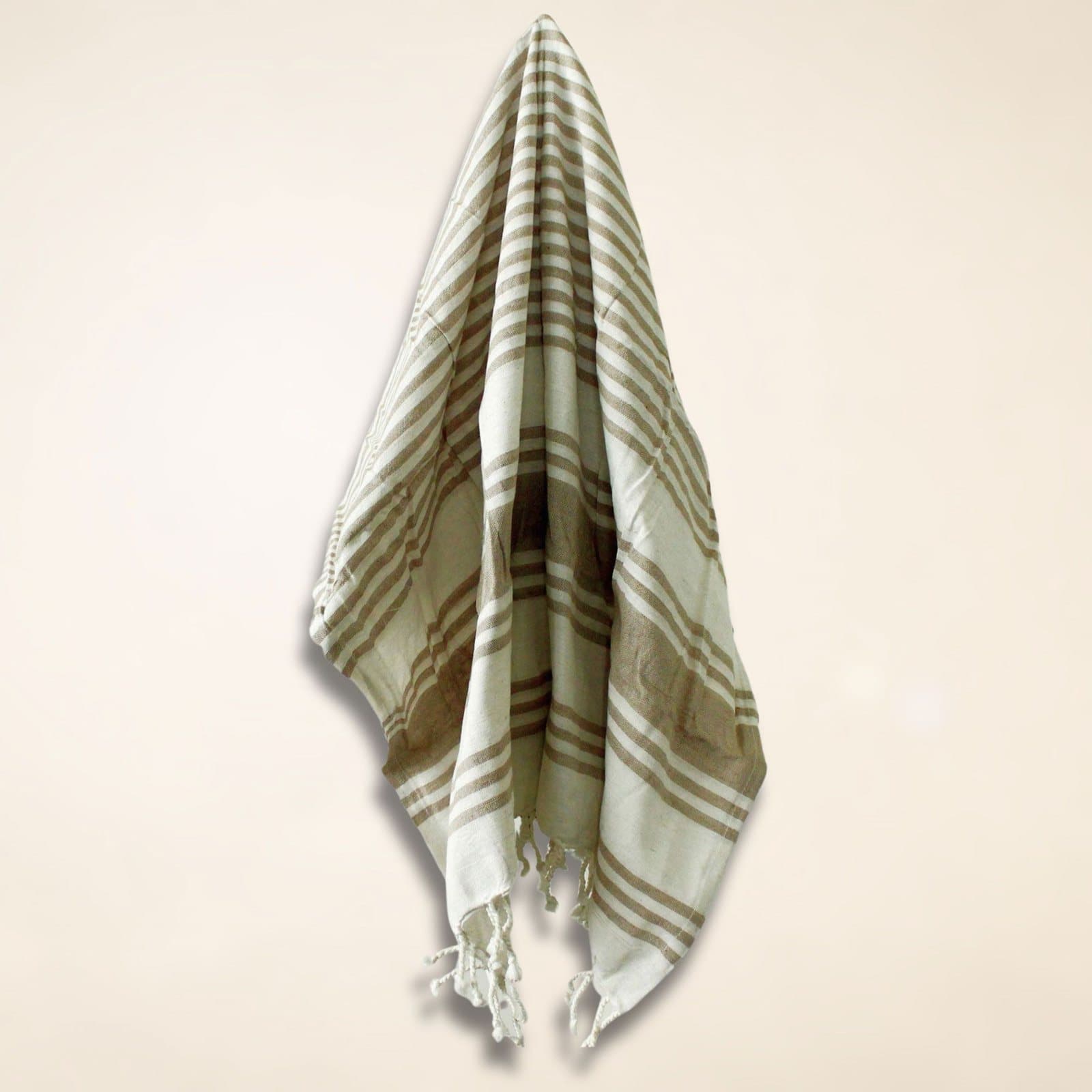 Sand coloured hammam spa towel