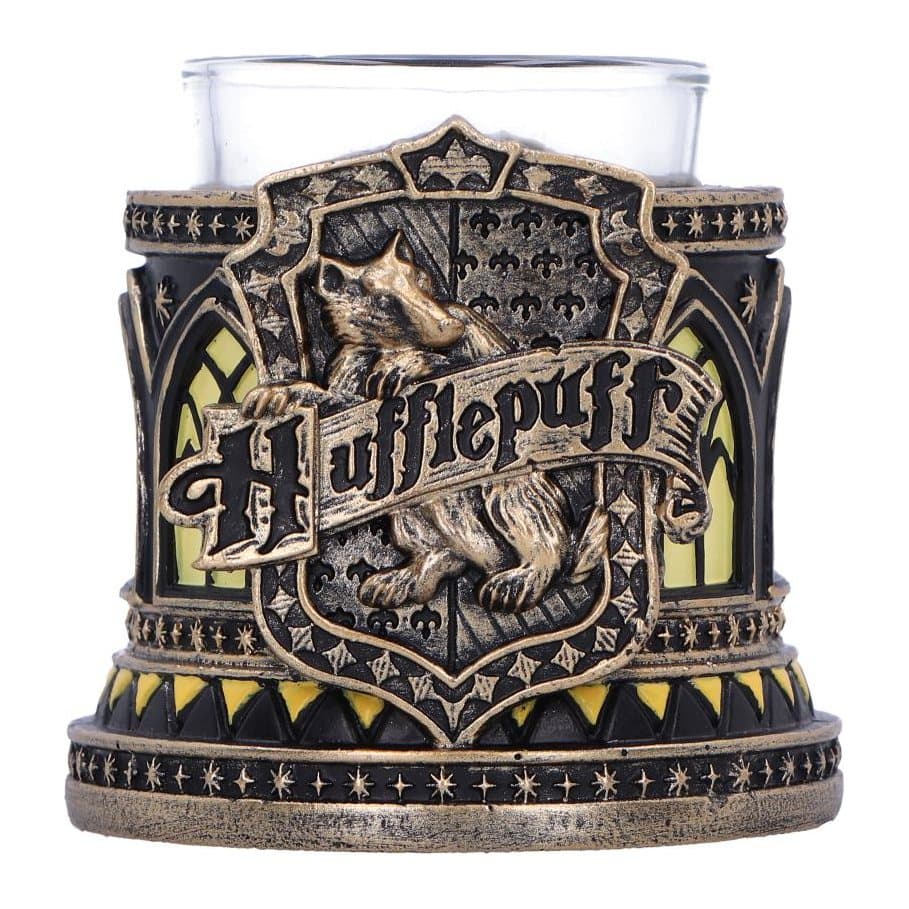 Harry Potter Hufflepuff tea light holder with Hogwarts crest