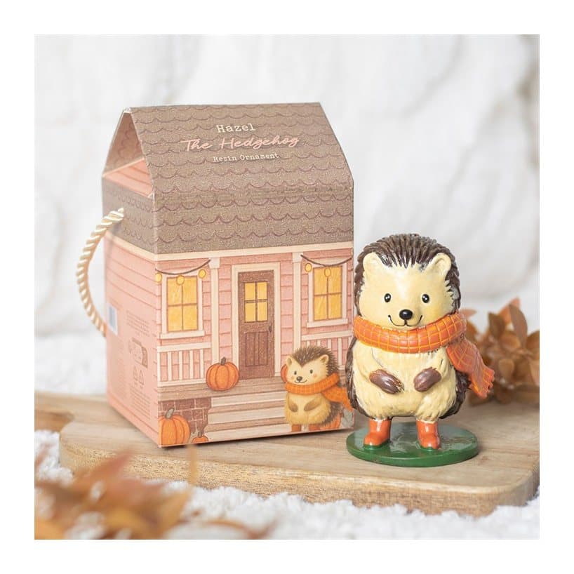 Hazel Hedgehog resin ornament