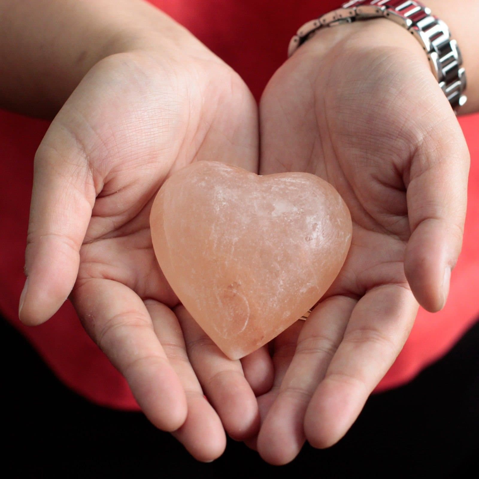Heart-shaped Himalayan salt deodorant stones
