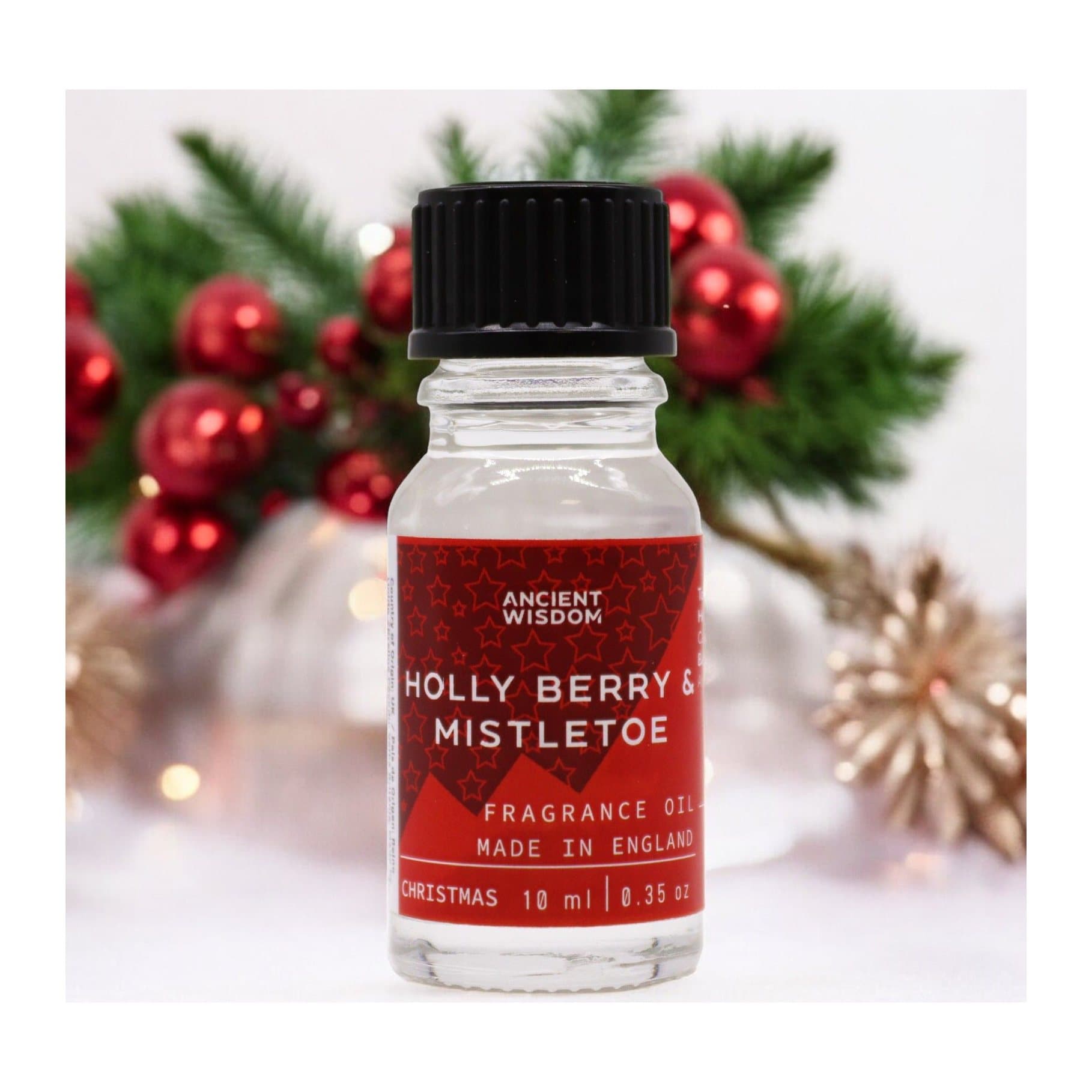 Holly Berry and Mistletoe fragrance oil, pack of two 10 ml