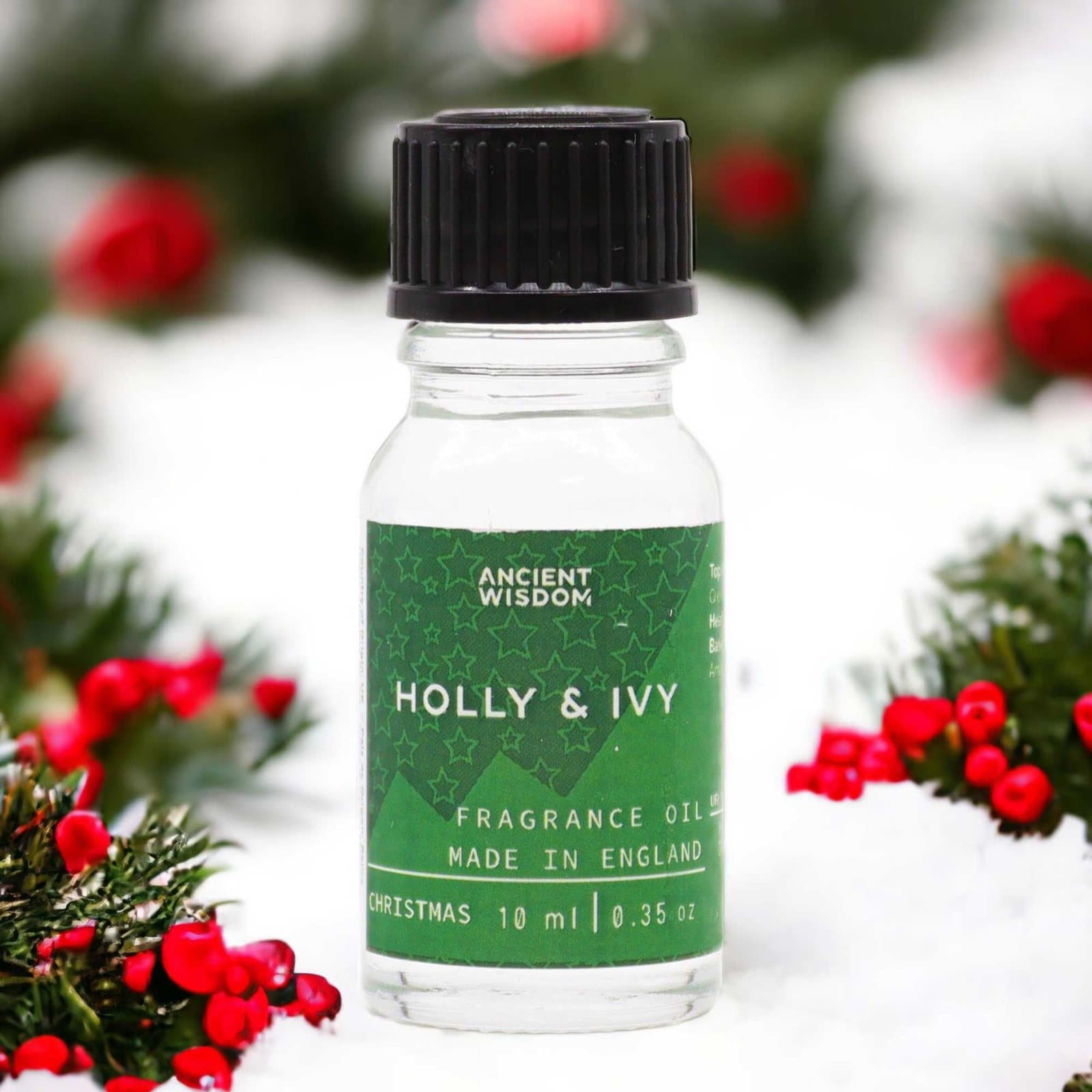 Holly & Ivy Fragrance Oil 10ml, pack of 2