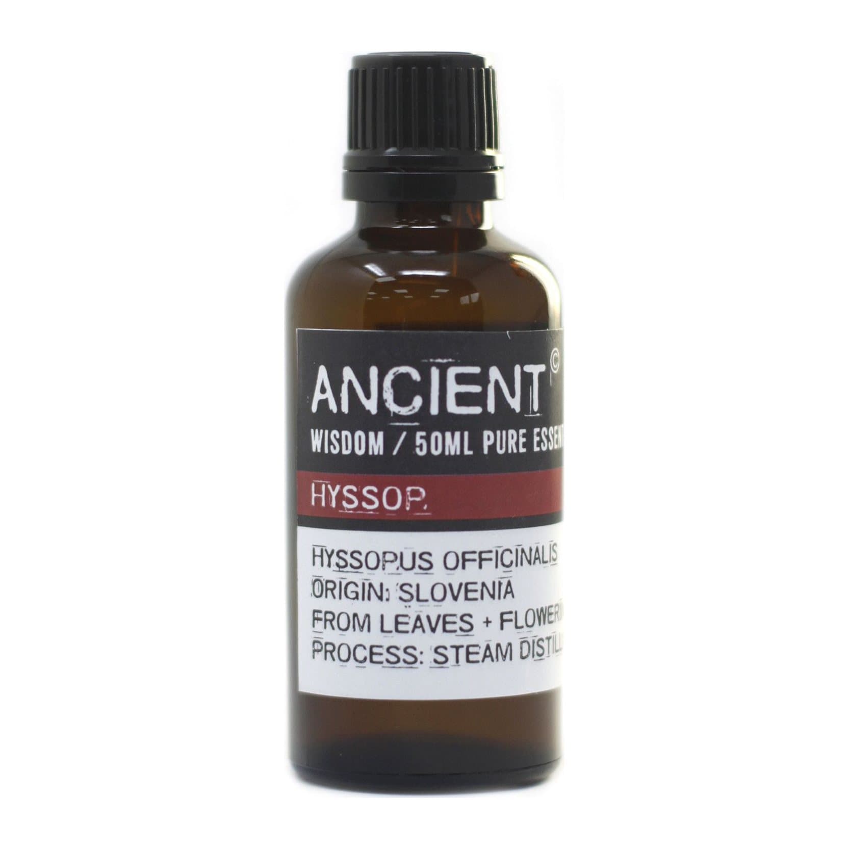 Hyssop essential oil in a 50 ml size