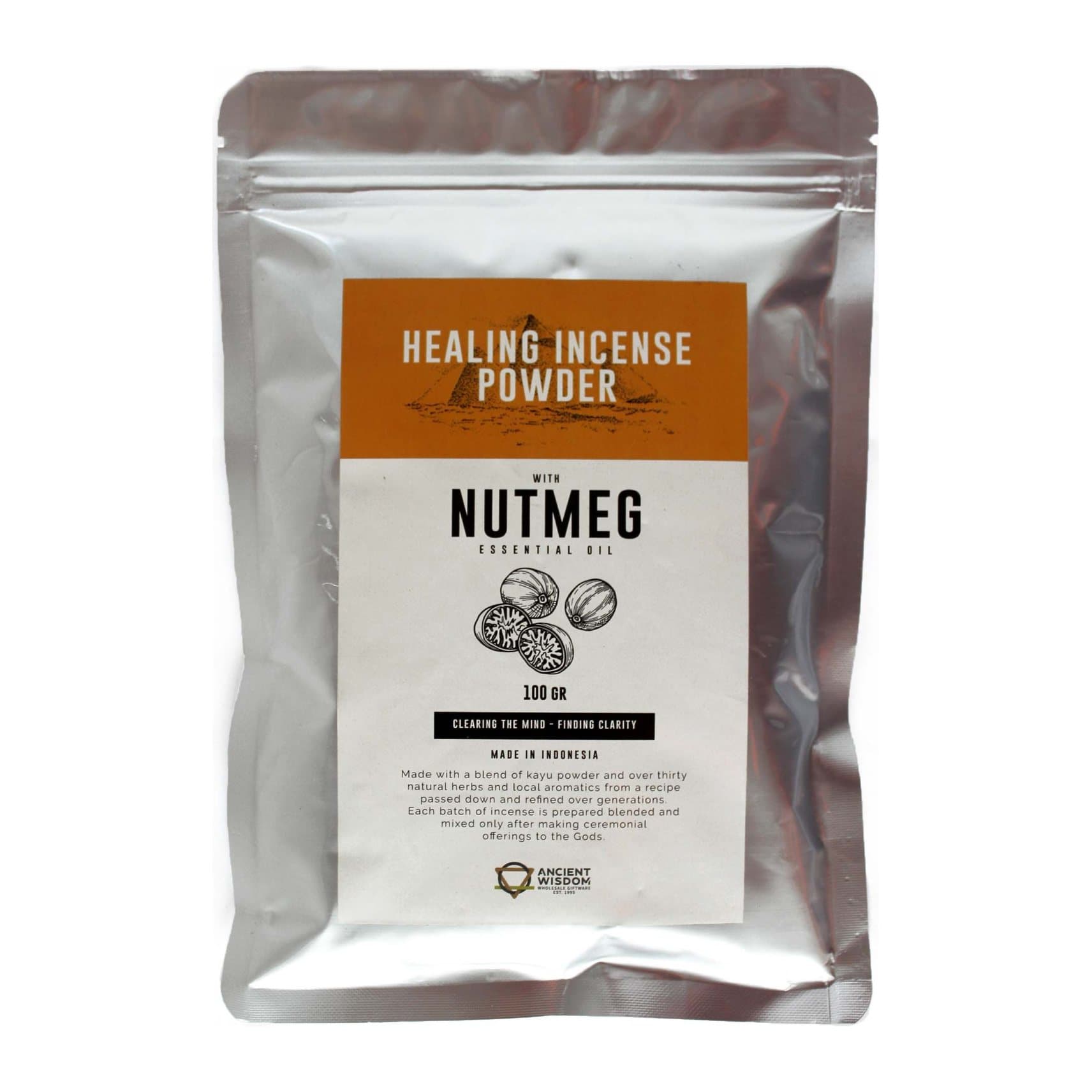 Pack of nutmeg incense powder, 100 g